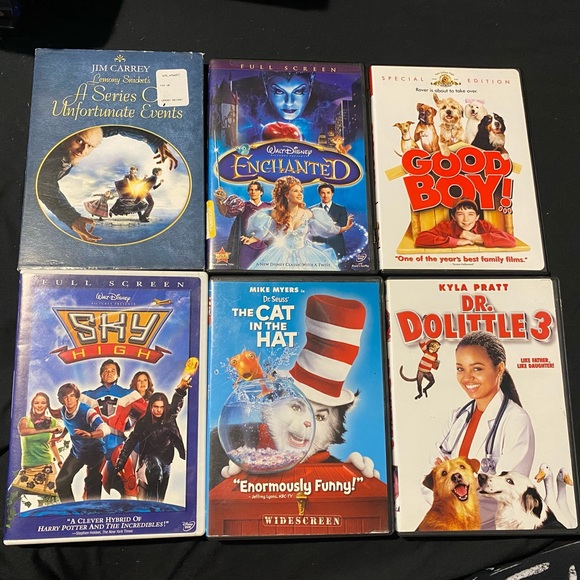 Other - Bundle of 6 Kids DVDs.